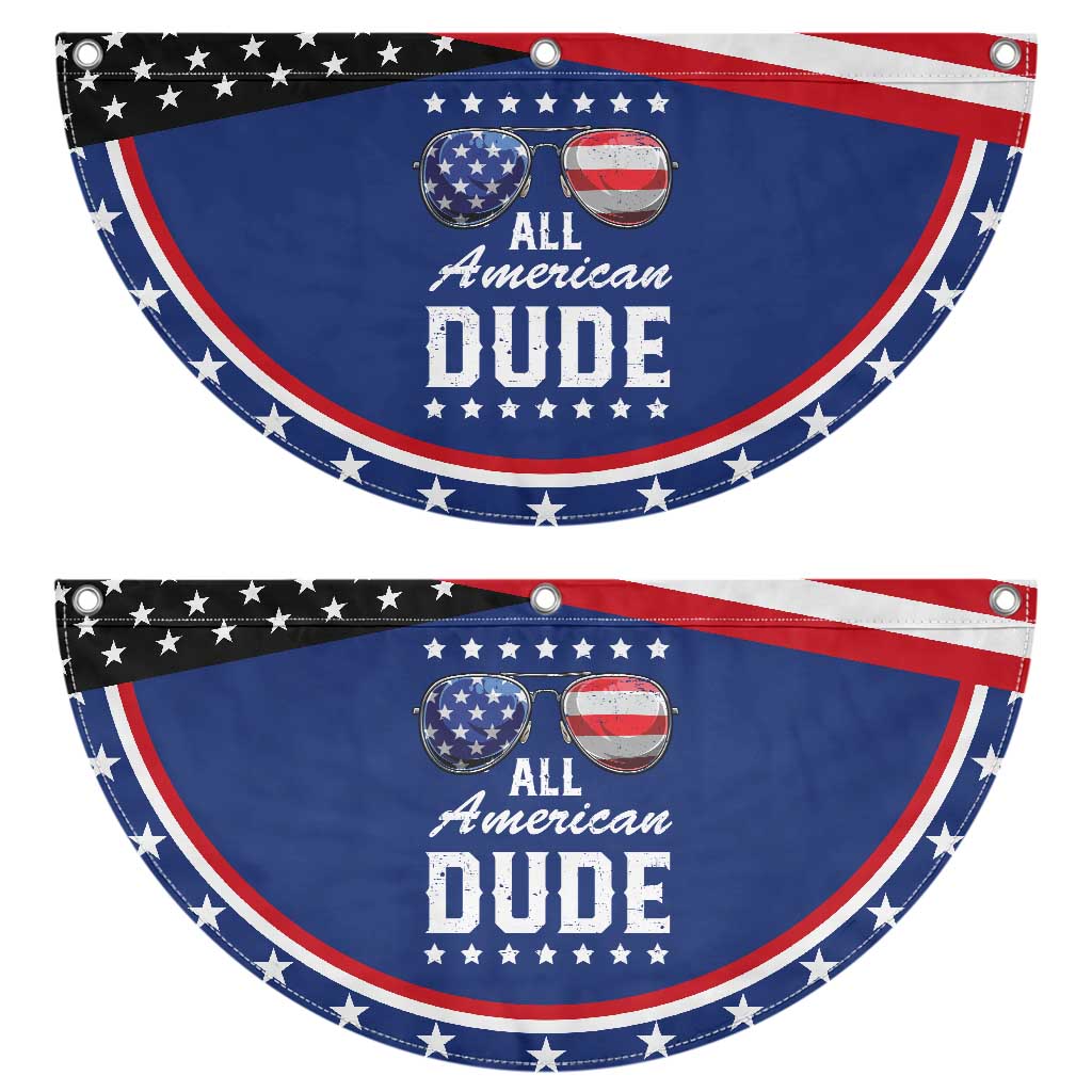 Funny All American Dude 4th Of July Patriotic Fan Flag Family Matching Sunglasses