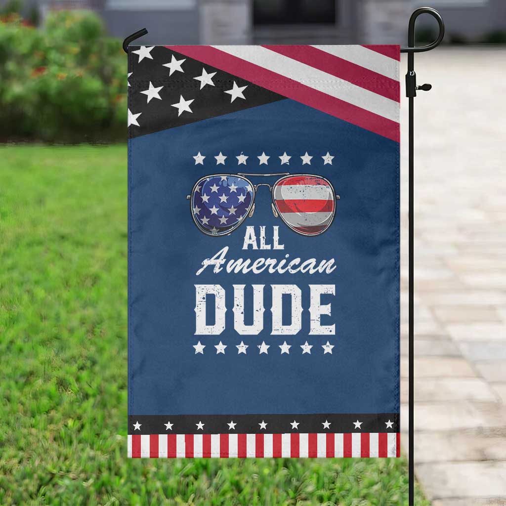 Funny All American Dude 4th Of July Garden Flag Family Matching Sunglasses