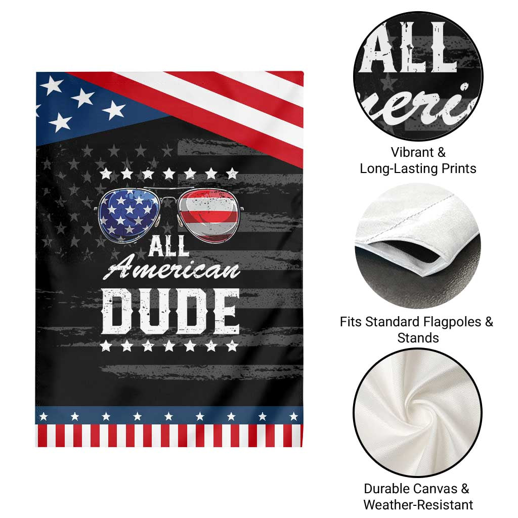 Funny All American Dude 4th Of July Garden Flag Family Matching Sunglasses