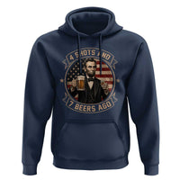 Abraham Lincoln 4 Shots and 7 Beers Ago Beer Drinking Hoodie
