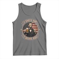 Abraham Lincoln 4 Shots and 7 Beers Ago Beer Drinking Tank Top