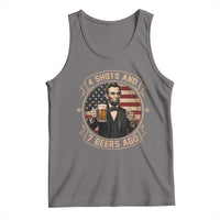 Abraham Lincoln 4 Shots and 7 Beers Ago Beer Drinking Tank Top