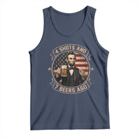 Abraham Lincoln 4 Shots and 7 Beers Ago Beer Drinking Tank Top