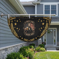 Abraham Lincoln 4 Shots and 7 Beers Ago Beer Drinking Patriotic Fan Flag
