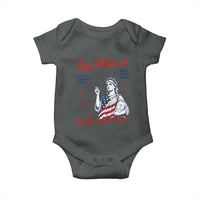 Red White and Not Really Feeling It Baby Onesie 4th of July Feminist Statue Of Liberty