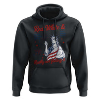 Red White and Not Really Feeling It Hoodie 4th of July Feminist Statue Of Liberty