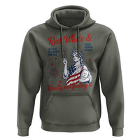 Red White and Not Really Feeling It Hoodie 4th of July Feminist Statue Of Liberty