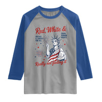 Red White and Not Really Feeling It Raglan Shirt 4th of July Feminist Statue Of Liberty