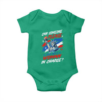 Can Someone Please Just Put A Woman in Charge Baby Onesie 4th of July Feminist