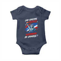 Can Someone Please Just Put A Woman in Charge Baby Onesie 4th of July Feminist