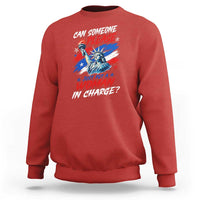 Can Someone Please Just Put A Woman in Charge Sweatshirt 4th of July Feminist