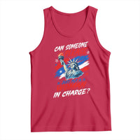 Can Someone Please Just Put A Woman in Charge Tank Top 4th of July Feminist