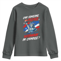 Can Someone Please Just Put A Woman in Charge Youth Sweatshirt 4th of July Feminist