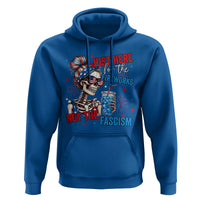 Just Here For The Fireworks Not The Fascism Hoodie Funny Skeleton 4th of July