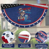 Just Here For The Fireworks Not The Fascism Patriotic Fan Flag Funny Skeleton 4th of July