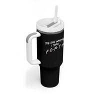 40th Birthday Tumbler With Handle The One Where I Turn Forty Funny TV Series Bday