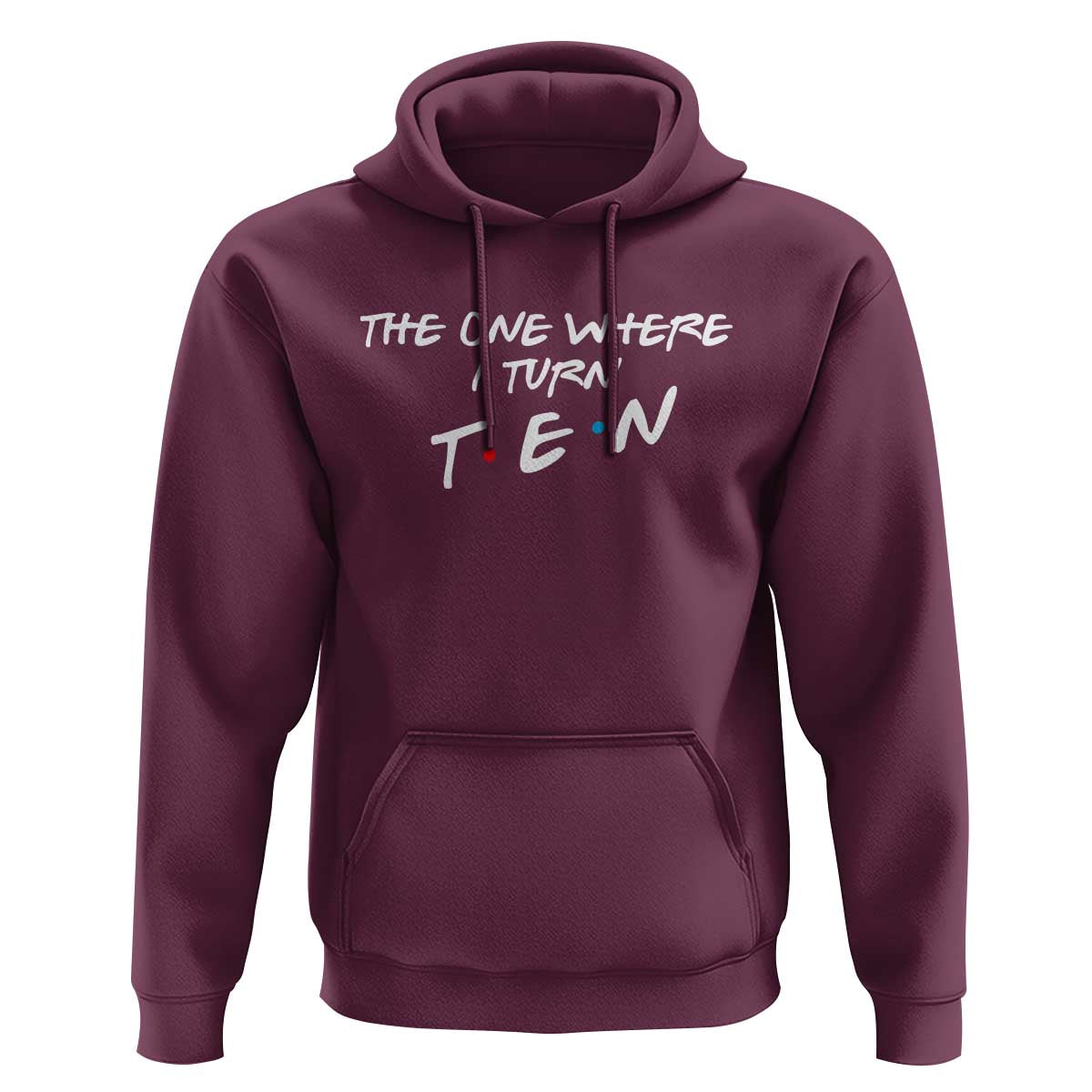 10th Birthday Hoodie The One Where I Turn Ninety Funny TV Series Bday