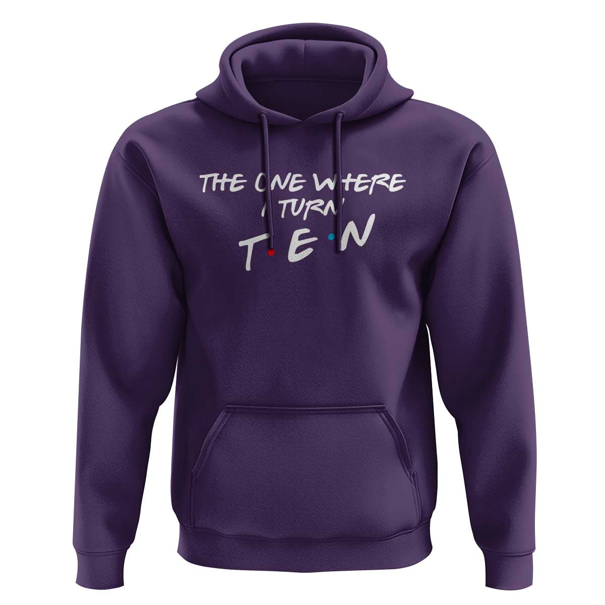10th Birthday Hoodie The One Where I Turn Ninety Funny TV Series Bday