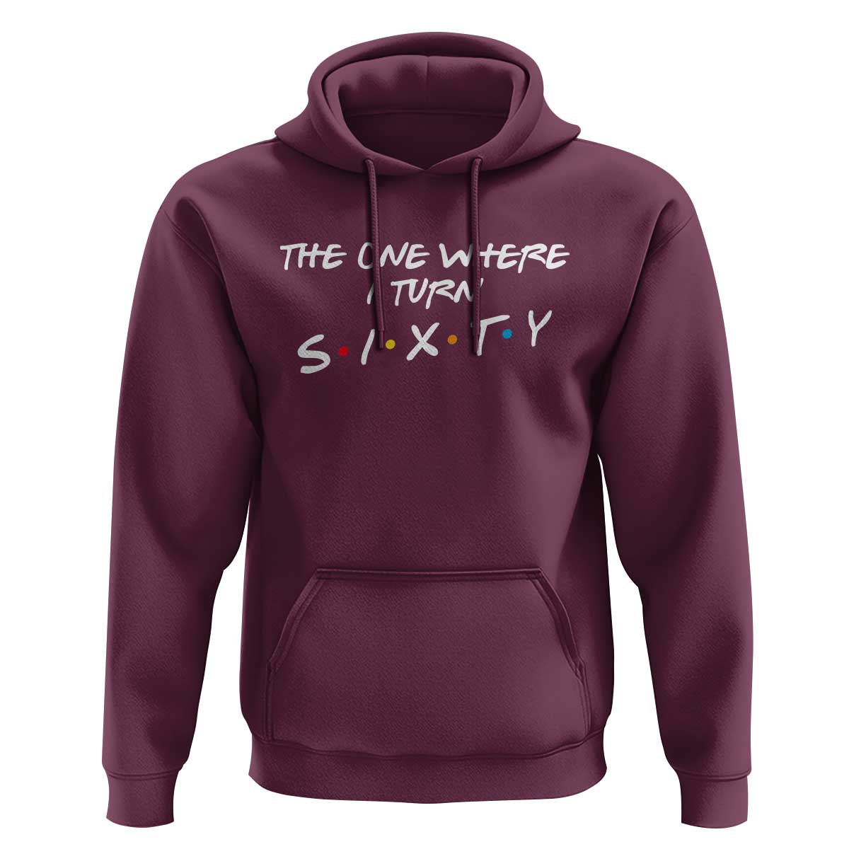 60th Birthday Hoodie The One Where I Turn Sixty Funny TV Series Bday