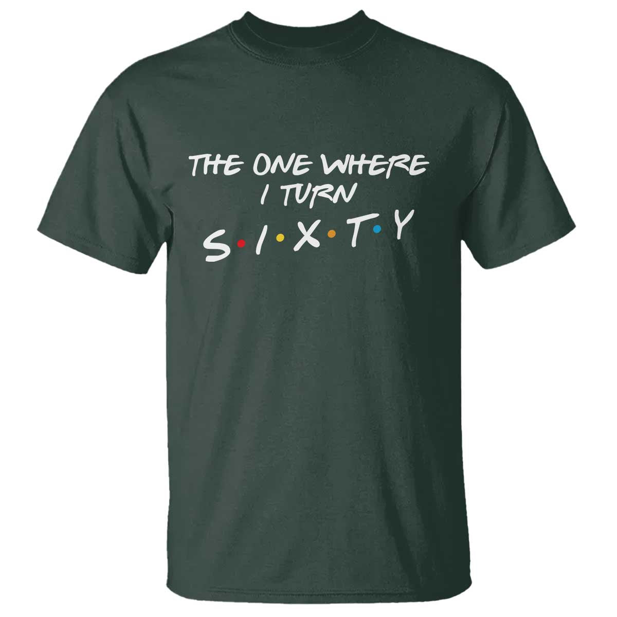 60th Birthday T Shirt The One Where I Turn Sixty Funny TV Series Bday