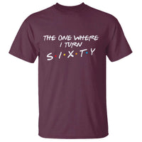 60th Birthday T Shirt The One Where I Turn Sixty Funny TV Series Bday