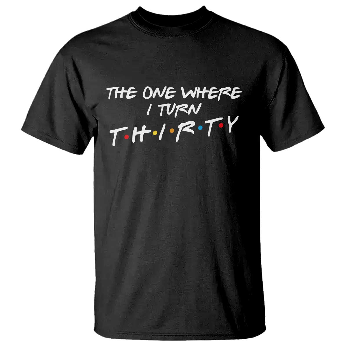 30th Birthday T Shirt The One Where I Turn Thirty Funny TV Series Bday