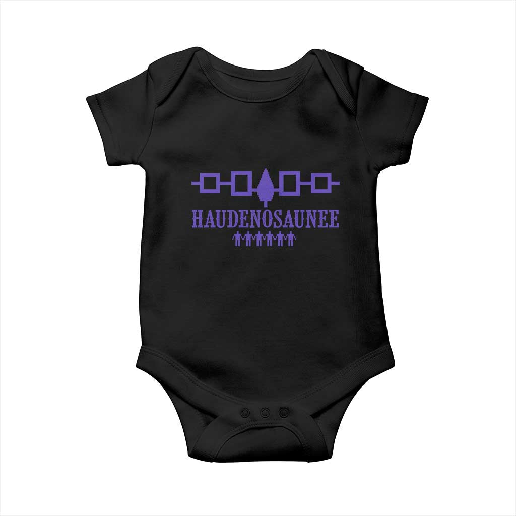 Native American Haudenosaunee Iroquois Nation Flag Baby Onesie - Wonder Print Shop