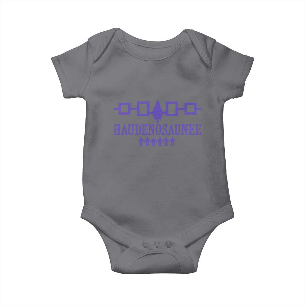 Native American Haudenosaunee Iroquois Nation Flag Baby Onesie - Wonder Print Shop