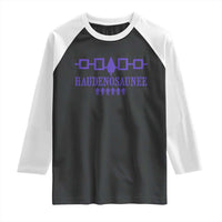 Native American Haudenosaunee Iroquois Nation Flag Raglan Shirt - Wonder Print Shop