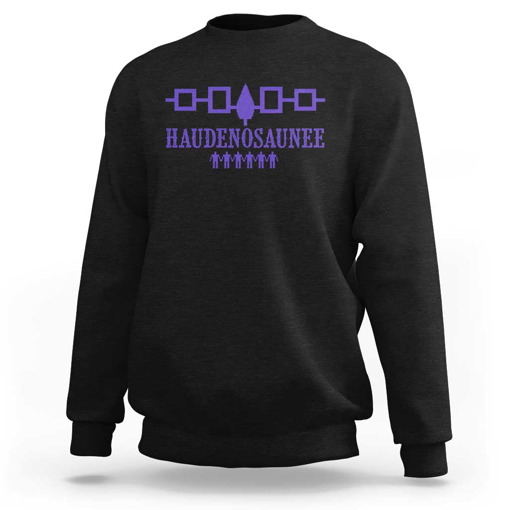 Native American Haudenosaunee Iroquois Nation Flag Sweatshirt - Wonder Print Shop