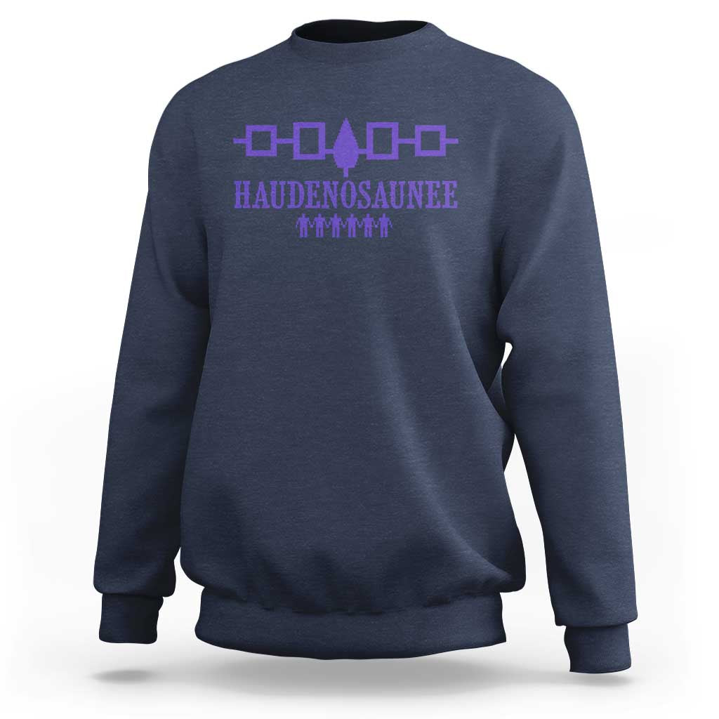 Native American Haudenosaunee Iroquois Nation Flag Sweatshirt - Wonder Print Shop
