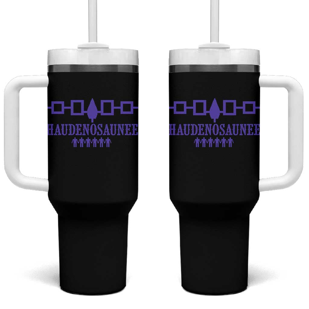 Native American Haudenosaunee Iroquois Nation Flag Tumbler With Handle - Wonder Print Shop