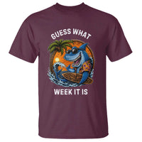 Funny Shark Guess What Week It Is T Shirt Shark Awareness Summer Vacation