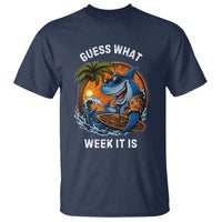 Funny Shark Guess What Week It Is T Shirt Shark Awareness Summer Vacation