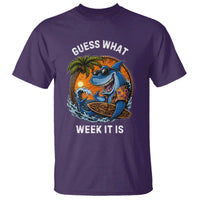 Funny Shark Guess What Week It Is T Shirt Shark Awareness Summer Vacation
