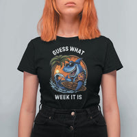 Funny Shark Guess What Week It Is T Shirt For Women Shark Awareness Summer Vacation