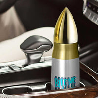 Funny Bite Me Shark Lover Bullet Tumbler Summer Beach Nautical Stripes Glitter Print