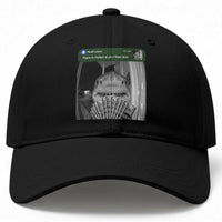 There is Motion at Your Front Door Funny Shark Motion Meme Baseball Cap
