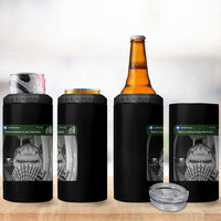 There is Motion at Your Front Door Funny Shark Motion Meme 4 in 1 Can Cooler Tumbler