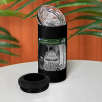 There is Motion at Your Front Door Funny Shark Motion Meme 4 in 1 Can Cooler Tumbler
