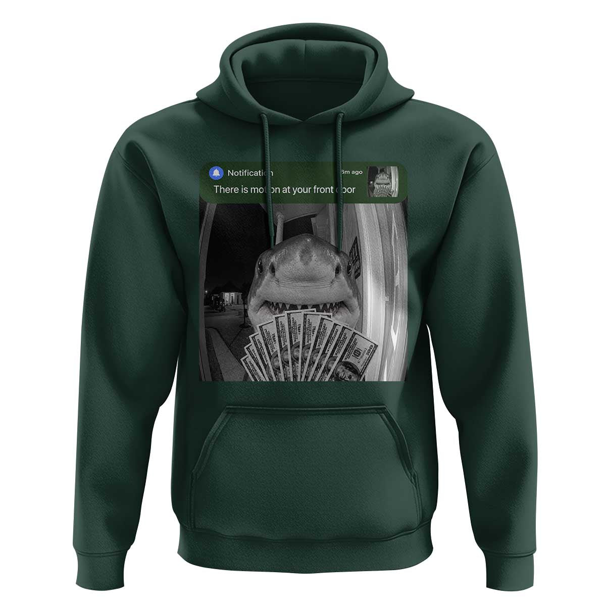 There is Motion at Your Front Door Funny Shark Motion Meme Hoodie