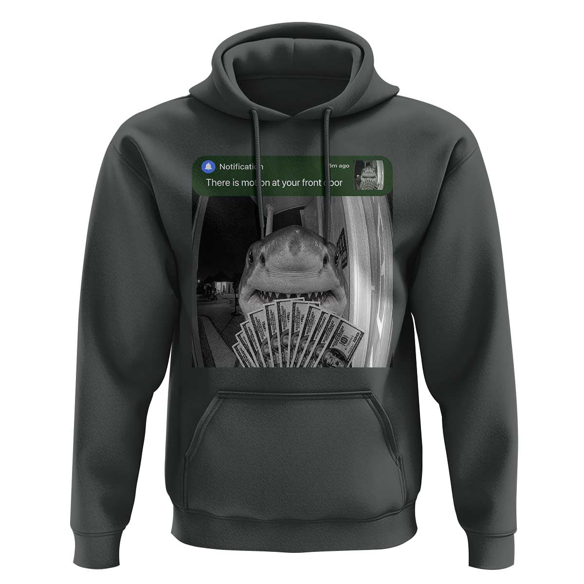There is Motion at Your Front Door Funny Shark Motion Meme Hoodie