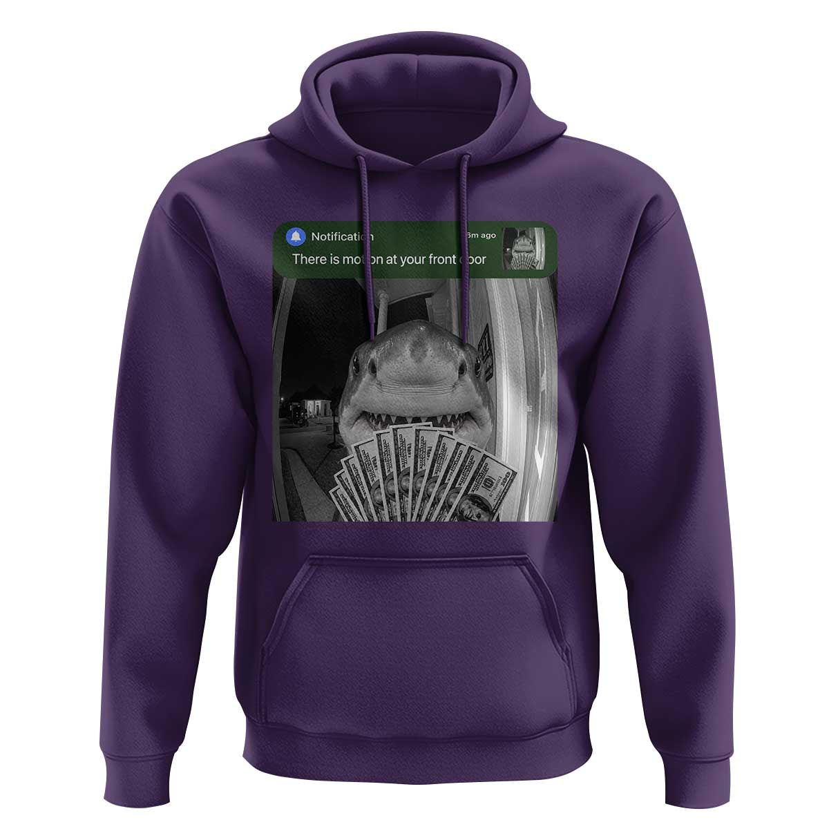 There is Motion at Your Front Door Funny Shark Motion Meme Hoodie