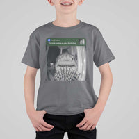 There is Motion at Your Front Door Funny Shark Motion Meme T Shirt For Kid