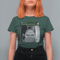There is Motion at Your Front Door Funny Shark Motion Meme T Shirt For Women