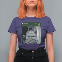 There is Motion at Your Front Door Funny Shark Motion Meme T Shirt For Women