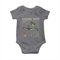 Feeling Salty Shark Lover Vintage Ocean Life Baby Onesie