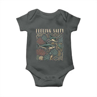 Feeling Salty Shark Lover Vintage Ocean Life Baby Onesie
