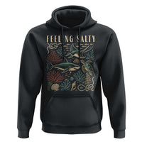 Feeling Salty Shark Lover Vintage Ocean Life Hoodie