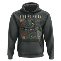 Feeling Salty Shark Lover Vintage Ocean Life Hoodie